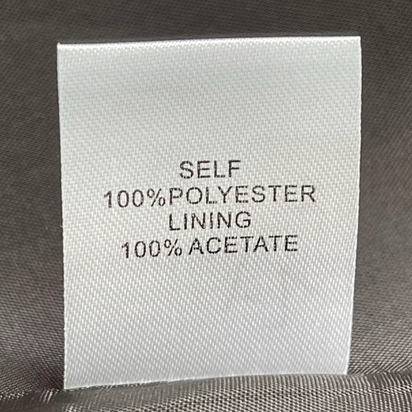 Oleg Cassini Cardigan Buttoned  Lined Trench Coat Dress Jacket Ribbed Satin - Picture 14 of 14